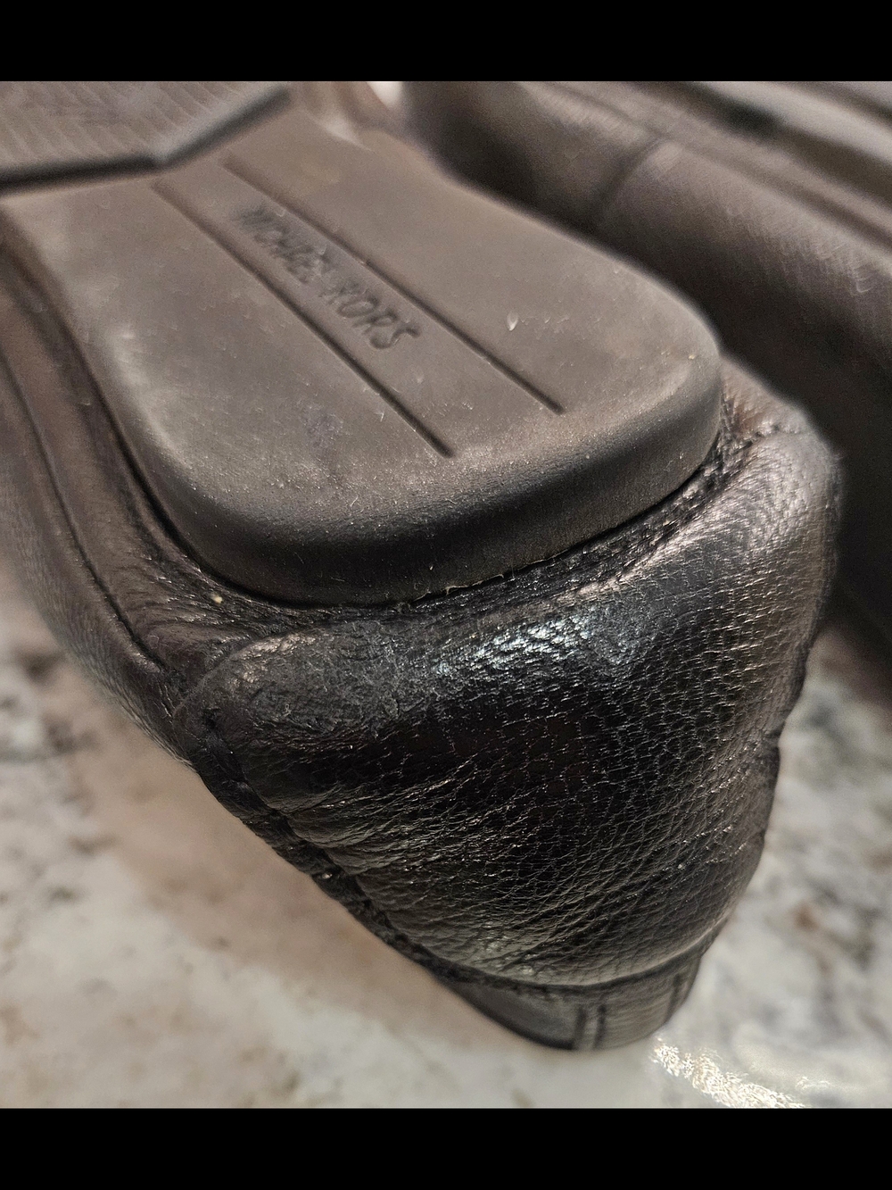 Michael Kors Black MK Logo Quilted Flats - Picture 5 of 5